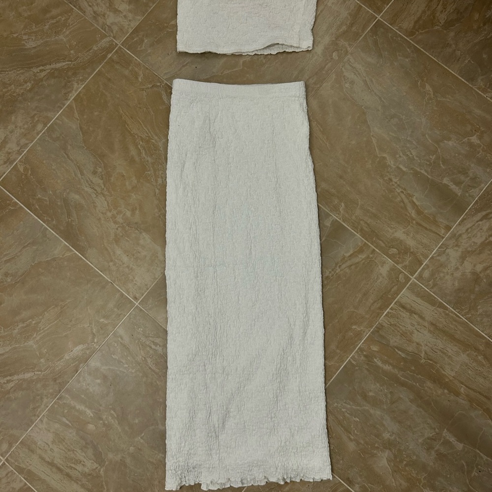 Princess Polly Cream Maxi Skirt Set